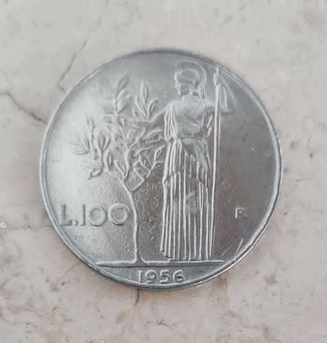 Moneta 100 lire 1956 - moneta,