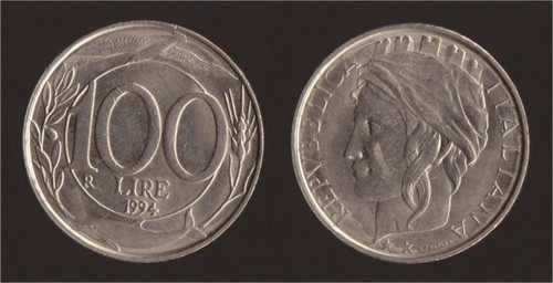 Italia repubblica 100 lire - italia,