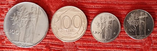 Monete 100 lire del - da,