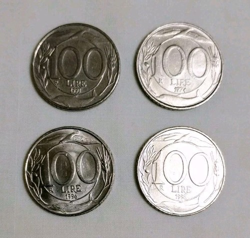 Monete 100 lire - lire, (delfino)