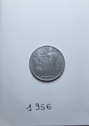 Moneta 100 lire del 1956 - 100,