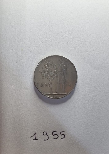 Moneta 100 lire - da, 1955