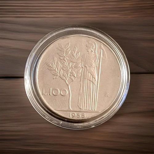 Moneta 100 lire - moneta, 1955