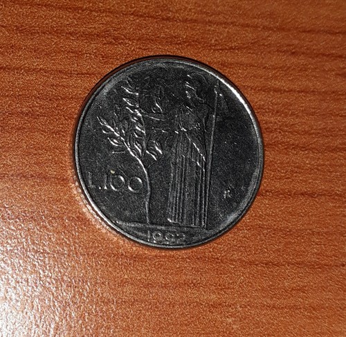Moneta 100 lire piccola - 100,