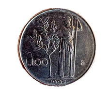 MONETA da 100 lire piccola In