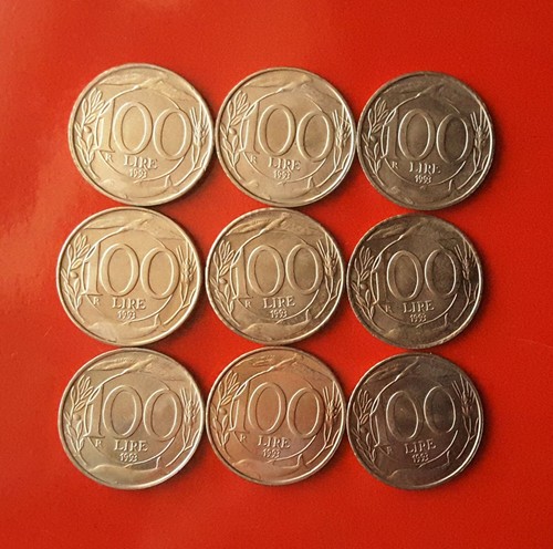 Lotto monete 100 - 9, da