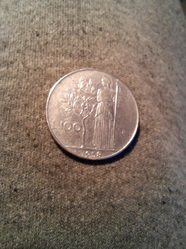 Moneta 100 lire - da, 1958 