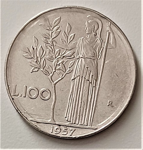 Moneta 100 lire - moneta, "