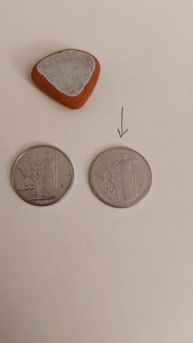 Moneta 100 lire piccola del - 100,