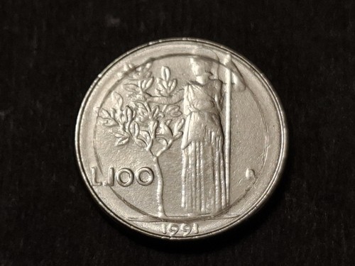 Moneta 100 lire - lire, 1991