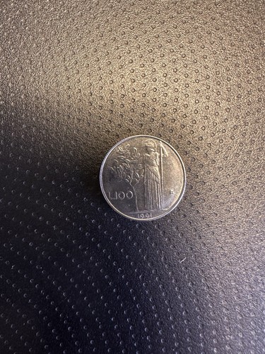 Moneta italia 100 lire - moneta,