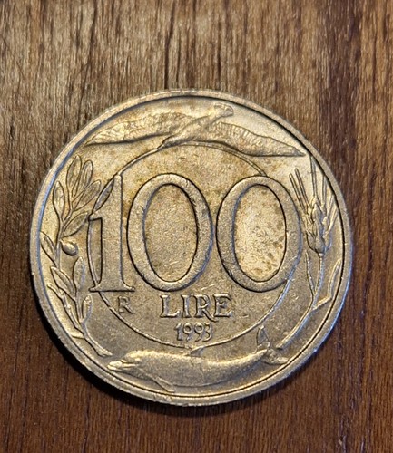 Moneta 100 lire piccola del - moneta, da