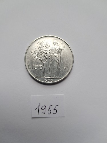Moneta 100 lire - del, 1955