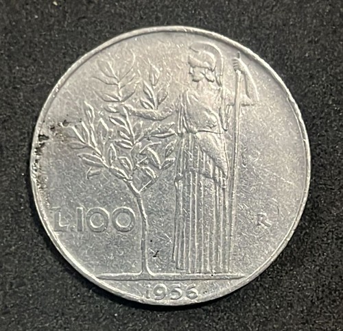 Moneta 100 lire 1956 - moneta,