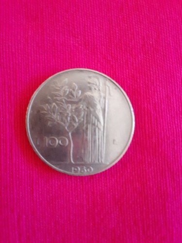 Moneta 100 lire coniata - moneta, da