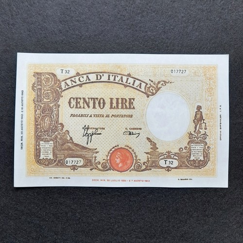 Italia 100 lire 1943 scegli - italia,